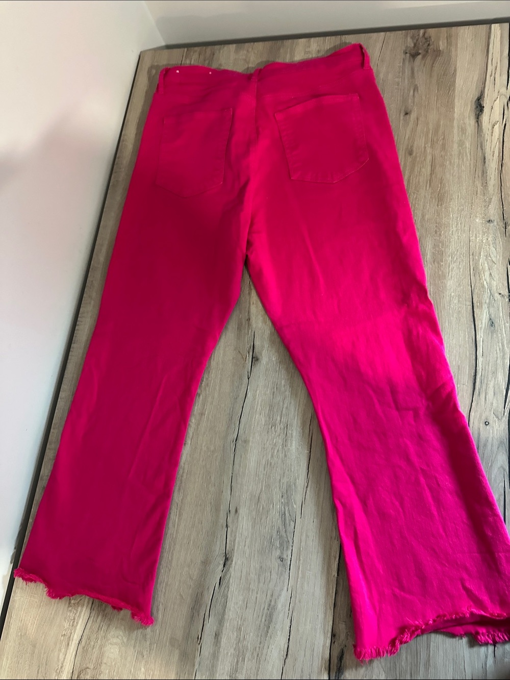 LOFT Bright Fuchsia Flare Jeans - Picture 4 of 4